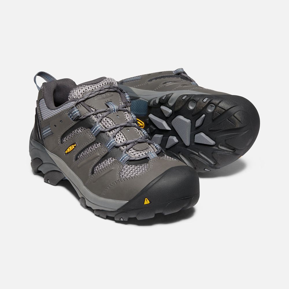 Keen Iş Ayakkabısı Erkek Siyah Kahverengi - Lansing Kısa (Steel Toe) - Türkiye TFZD82914